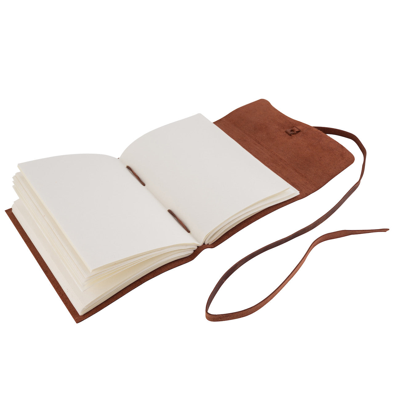 Tuk Tuk Press® Handmade Leather Oil Journal Planner, 200 Thick Unlined Recycled Cotton Pages